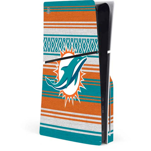 NFL Miami Dolphins Trailblazer PS5 Slim Disk Console Skin