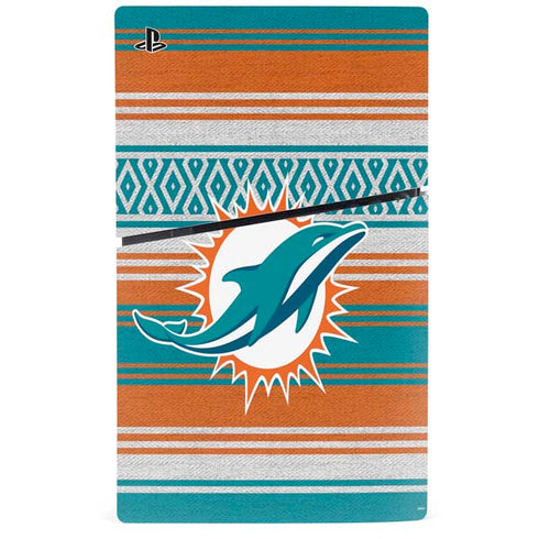 NFL Miami Dolphins Trailblazer PS5 Slim Disk Console Skin