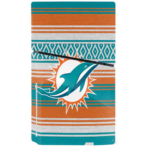 NFL Miami Dolphins Trailblazer PS5 Slim Disk Console Skin