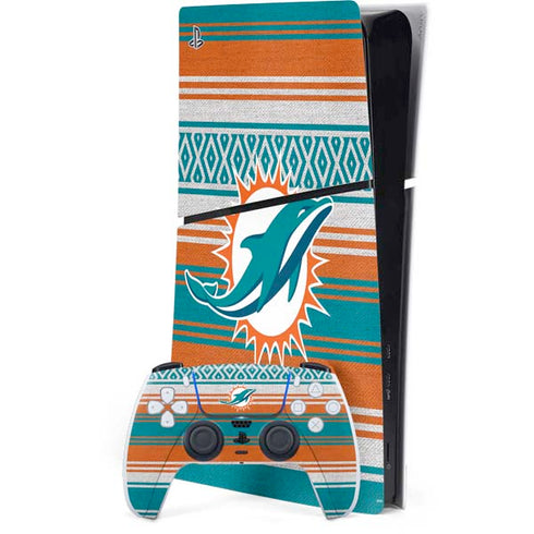 NFL Miami Dolphins Trailblazer PS5 Slim Digital Edition Console Skin