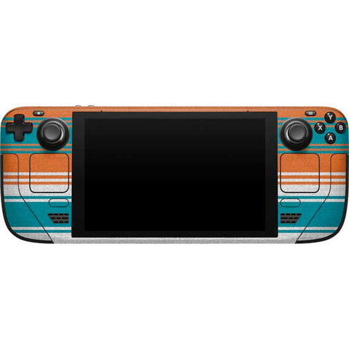 NFL Miami Dolphins Trailblazer Steam Deck Handheld Gaming Computer Skin