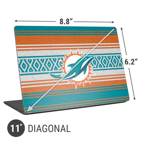 NFL Miami Dolphins Trailblazer Universal Laptop 11in (8.8 x 6.2in) Skin