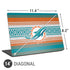 NFL Miami Dolphins Trailblazer Universal Laptop 14in (11.4 x 8.2in) Skin