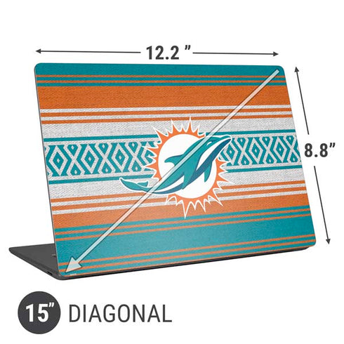 NFL Miami Dolphins Trailblazer Universal Laptop 15in (12.2 x 8.8in) Skin
