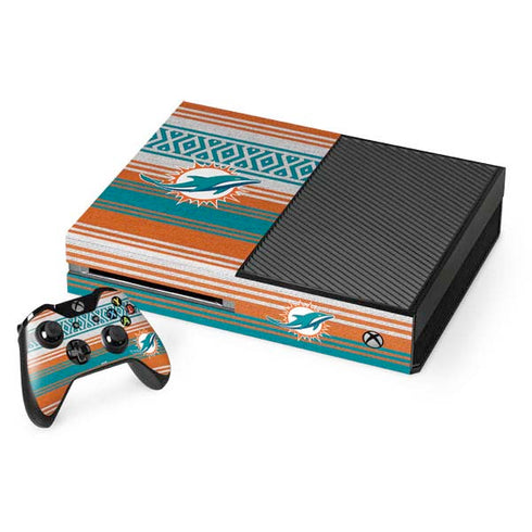 NFL Miami Dolphins Trailblazer Xbox One Console and Controller Bundle Skin