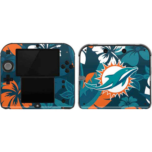 NFL Miami Dolphins Tropical Print Nintendo 2DS Skin