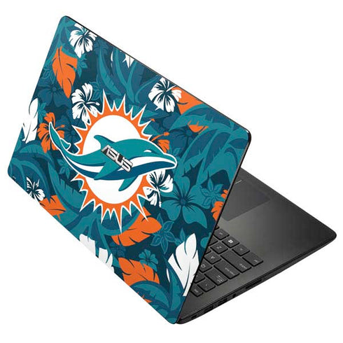 NFL Miami Dolphins Tropical Print Asus X502CA 15.6 Skin