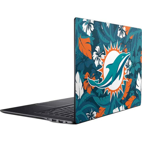 NFL Miami Dolphins Tropical Print Ativ Book 9 (15.6in 2014) Skin