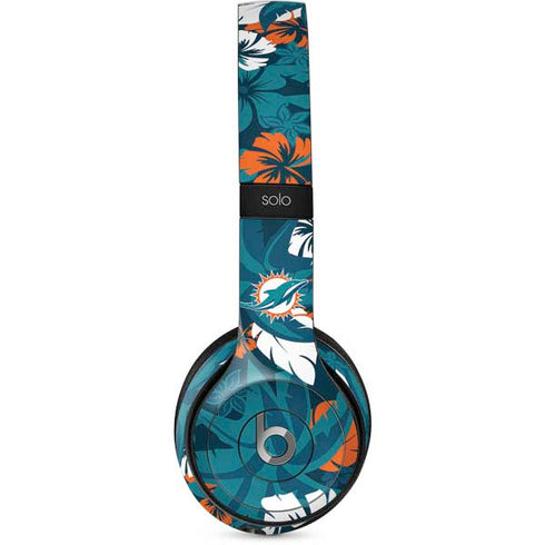 NFL Miami Dolphins Tropical Print Beats Solo 2 Wired Skin
