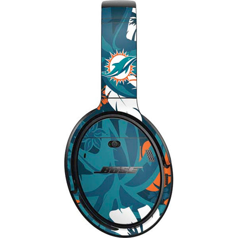 NFL Miami Dolphins Tropical Print Bose QuietComfort 35 Headphones Skin