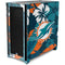 NFL Miami Dolphins Tropical Print Corsair 4000D Tempered Glass Mid-Tower ATX Case Skin