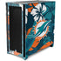 NFL Miami Dolphins Tropical Print Corsair 4000D Tempered Glass Mid-Tower ATX Case Skin
