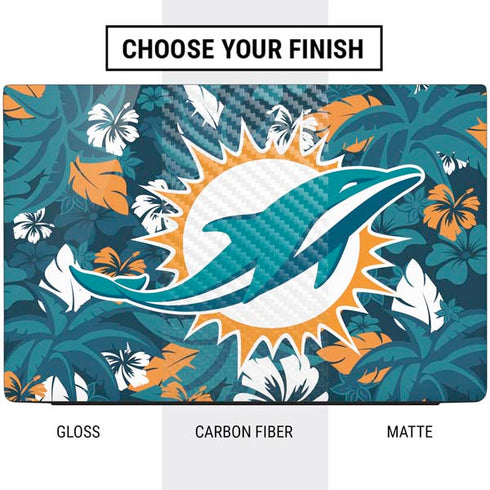 NFL Miami Dolphins Tropical Print Dell Vostro Skin