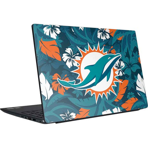 NFL Miami Dolphins Tropical Print Dell Vostro Skin