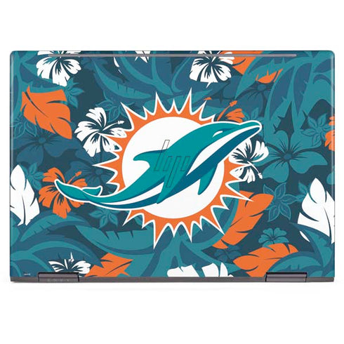 NFL Miami Dolphins Tropical Print HP Envy Skin