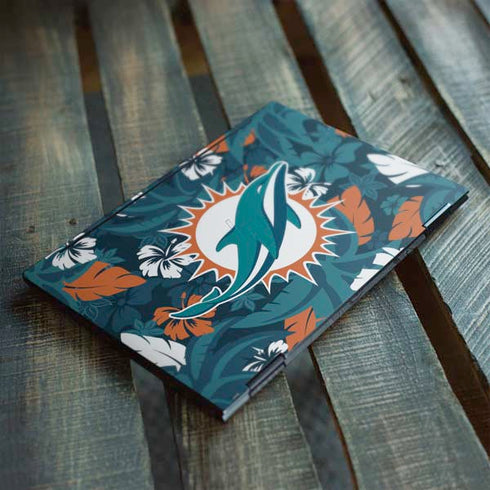 NFL Miami Dolphins Tropical Print HP Envy Skin