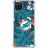 NFL Miami Dolphins Tropical Print Galaxy A12 Clear Case