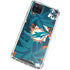NFL Miami Dolphins Tropical Print Galaxy A12 Clear Case
