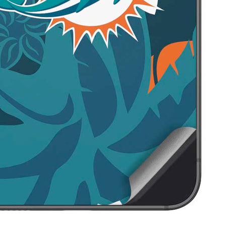 NFL Miami Dolphins Tropical Print Galaxy A14 5G Skin