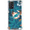 NFL Miami Dolphins Tropical Print Galaxy A72 5G Clear Case