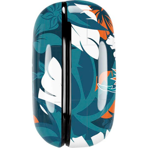 NFL Miami Dolphins Tropical Print Galaxy Buds Pro Skin