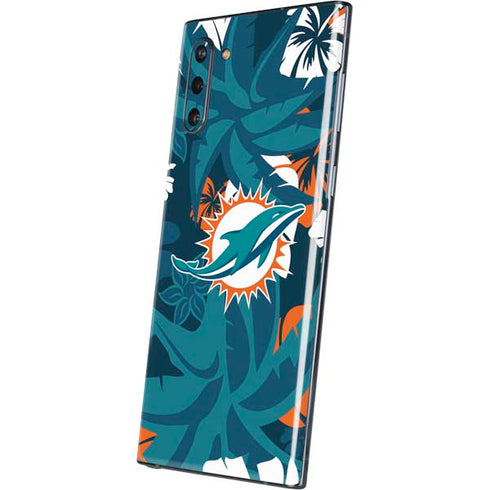 NFL Miami Dolphins Tropical Print Galaxy Note 10 Skin