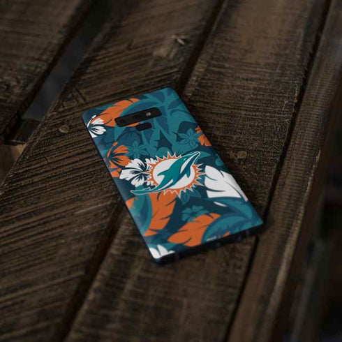 NFL Miami Dolphins Tropical Print Galaxy Note 9 Skin