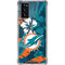 NFL Miami Dolphins Tropical Print Galaxy Note20 5G Clear Case