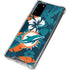 NFL Miami Dolphins Tropical Print Galaxy Note20 5G Clear Case