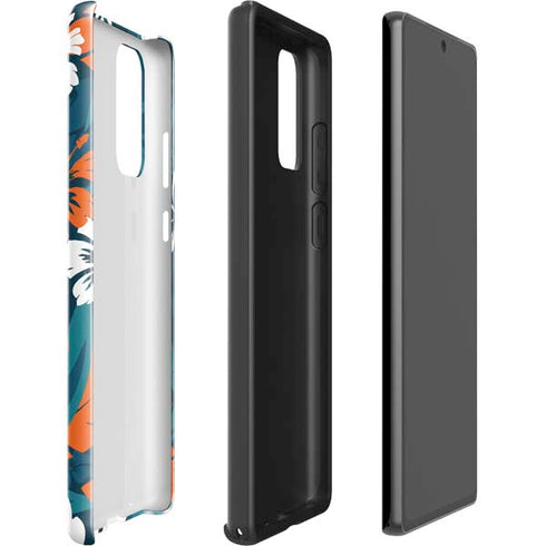 NFL Miami Dolphins Tropical Print Galaxy Note20 5G Pro Case