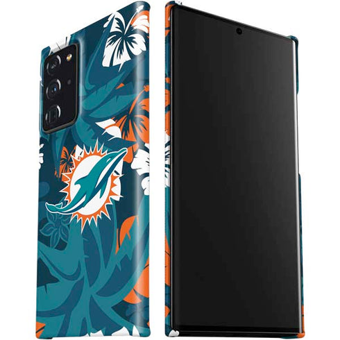 NFL Miami Dolphins Tropical Print Galaxy Note20 Ultra 5G Lite Case
