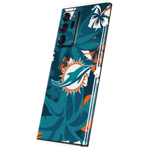 NFL Miami Dolphins Tropical Print Galaxy Note20 Ultra 5G Skin