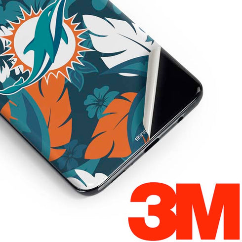 NFL Miami Dolphins Tropical Print Galaxy S10 Plus Skin