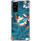 NFL Miami Dolphins Tropical Print Galaxy S20 FE Clear Case