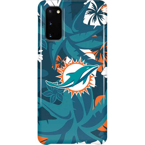 NFL Miami Dolphins Tropical Print Galaxy S20 Lite Case