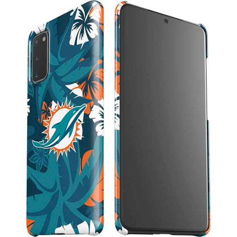 NFL Miami Dolphins Tropical Print Galaxy S20 Lite Case