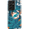 NFL Miami Dolphins Tropical Print Galaxy S21 Ultra 5G Pro Case