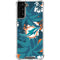 NFL Miami Dolphins Tropical Print Galaxy S22 Plus Clear Case