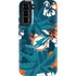 NFL Miami Dolphins Tropical Print Galaxy S22 Plus Pro Case