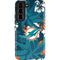 NFL Miami Dolphins Tropical Print Galaxy S22 Pro Case