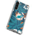 NFL Miami Dolphins Tropical Print Galaxy S23 Plus Clear Case