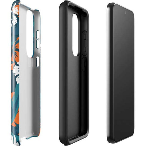NFL Miami Dolphins Tropical Print Galaxy S23 Pro Case