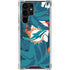 NFL Miami Dolphins Tropical Print Galaxy S24 Ultra Clear Case