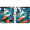 NFL Miami Dolphins Tropical Print Galaxy Z Flip Skin