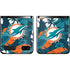 NFL Miami Dolphins Tropical Print Galaxy Z Flip Skin