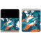 NFL Miami Dolphins Tropical Print Galaxy Z Flip3 5G Skin
