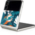 NFL Miami Dolphins Tropical Print Galaxy Z Flip3 5G Skin