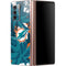 NFL Miami Dolphins Tropical Print Galaxy Z Fold2 5G Skin