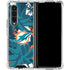 NFL Miami Dolphins Tropical Print Galaxy Z Fold4 5G Clear Case