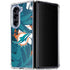 NFL Miami Dolphins Tropical Print Galaxy Z Fold5 5G Clear Case